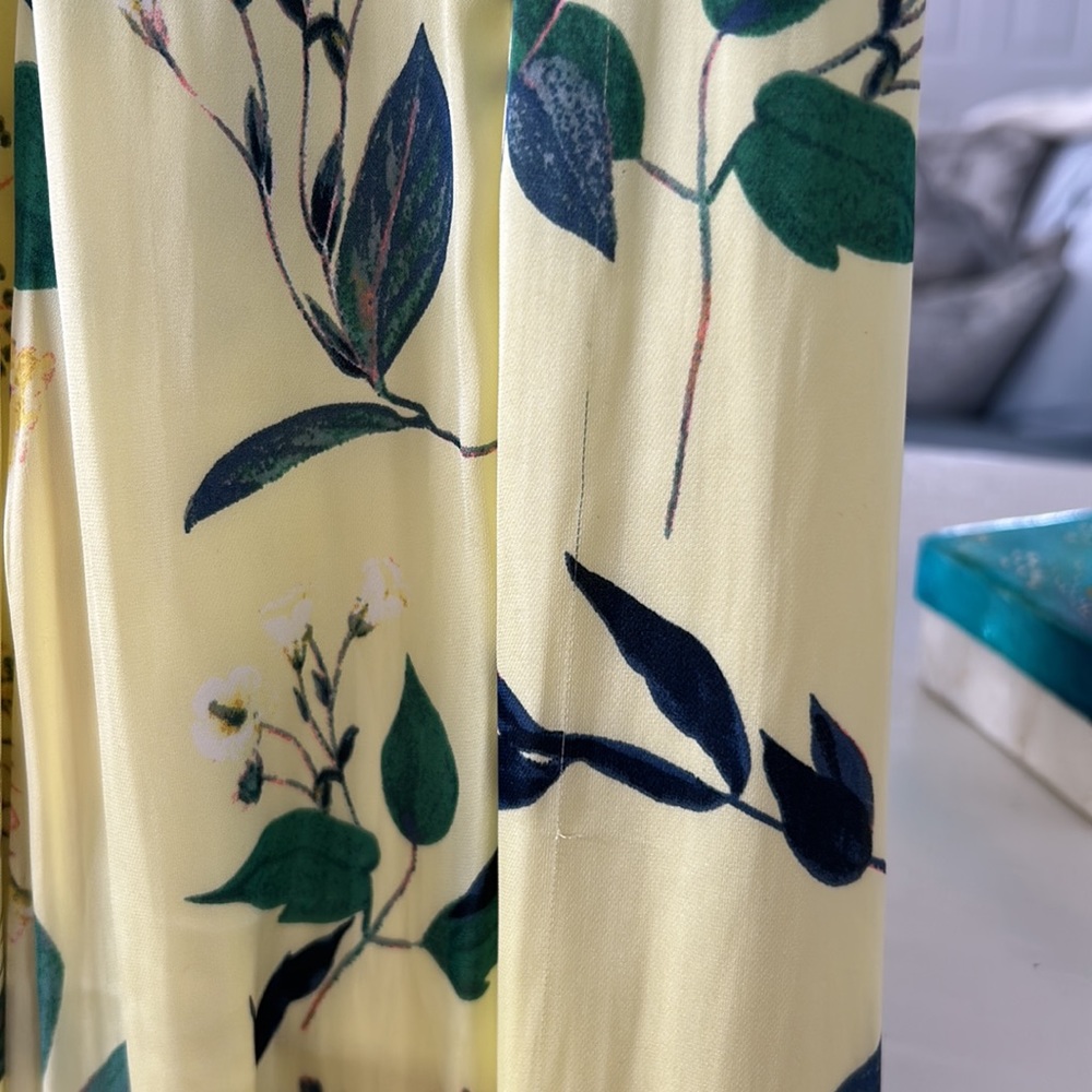 Banana Republic Floral Soft Satin Midi Dress New With Tags Size 4 - Picture 7 of 10